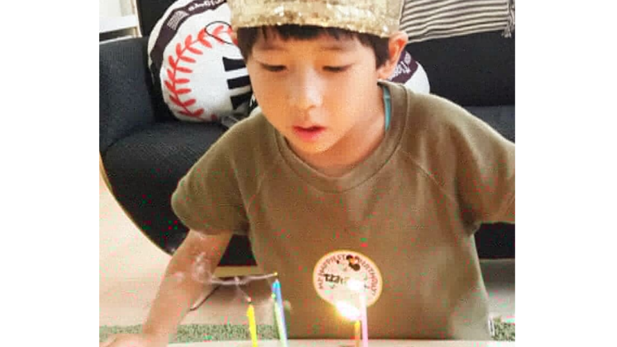 リュウソウジャーのフルーツタルトで5才のお誕生日のお祝いをしていただきました☆