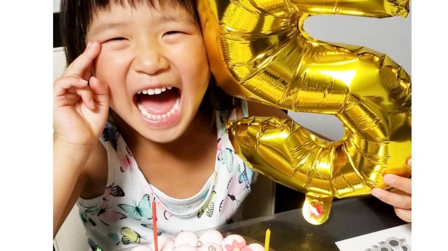 5才のお誕生日にキャンデコサイトをご利用いただきました^_^