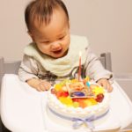 写真ケーキで1歳のお誕生日^_^