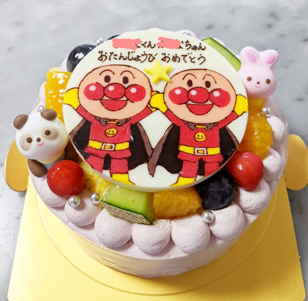 双子ちゃんのお誕生日 ご予約専門店 ケーキ工房ポムのブログ