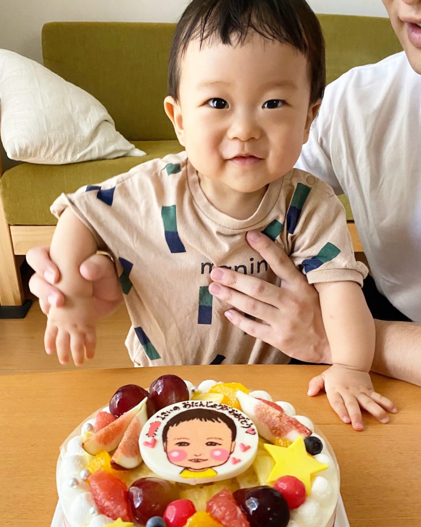 似顔絵ケーキで1歳のお誕生日 ご予約専門店 ケーキ工房ポムのブログ