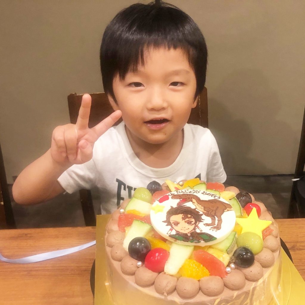 生チョコケーキで5歳のお誕生日 ご予約専門店 ケーキ工房ポムのブログ