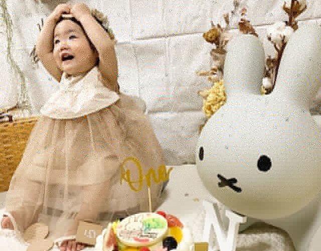 生まれて初めてのお誕生日❤