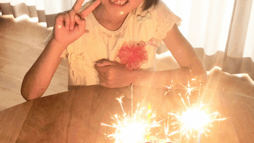 カスタマイズケーキで7歳のお誕生日✨