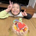 生チョコケーキで5歳のお誕生日✨ | 岡山市ケーキ工房ポム