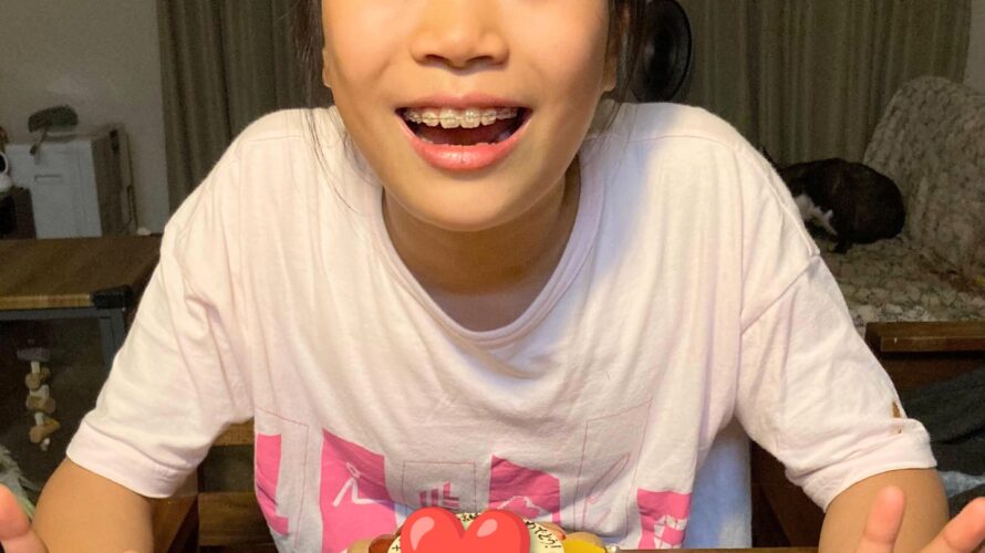 生チョコケーキで11歳のお誕生日✨岡山市ケーキ工房ポム