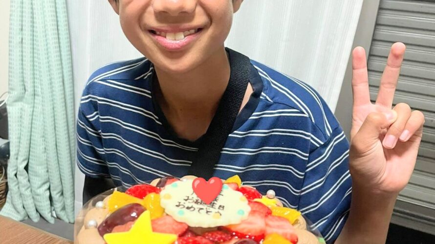 13歳のお誕生日♪　岡山市ケーキ工房ポム