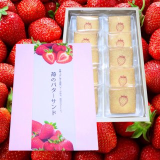 苺バターサンド（10個入り）｜いちご×発酵バターの贅沢スイーツ｜お取り寄せ・ギフトに人気