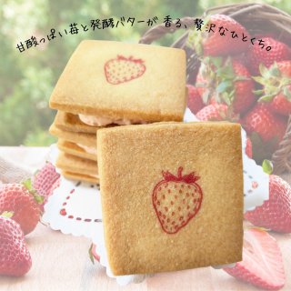苺バターサンド（10個入り）｜いちご×発酵バターの贅沢スイーツ｜お取り寄せ・ギフトに人気