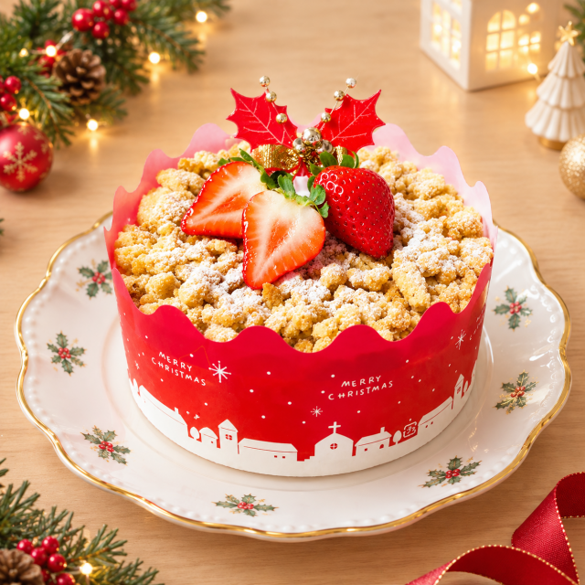【50個限定】苺のレアチーズケーキ　クリスマスケーキ（12月20～25日のみ）