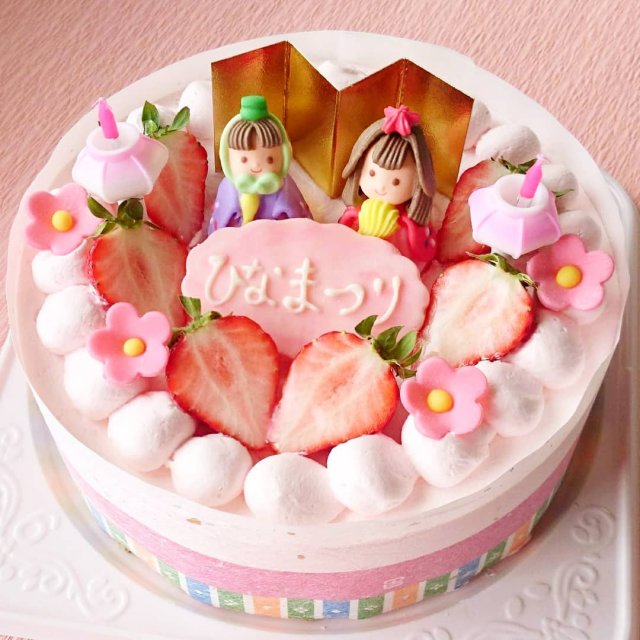 おひなさまケーキ　【ポム店頭・Cake Box 受取】