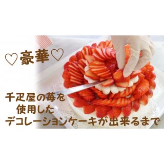 千疋屋の高級苺『とちおとめ』を贅沢に使用して、超豪華なケーキをお作りさせていただきました^_^